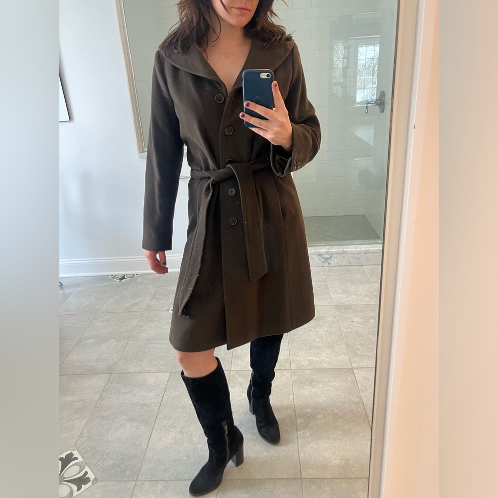 Ann Taylor brown winter trench